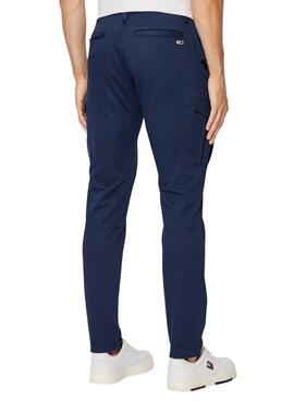 Pantalón Tommy Jeans Scanton Marino Para Hombre