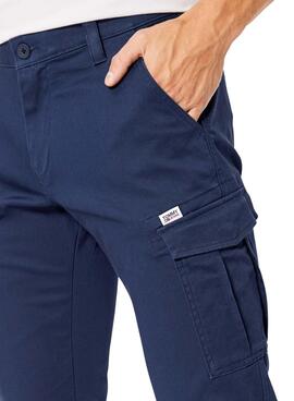 Pantalón Tommy Jeans Scanton Marino Para Hombre