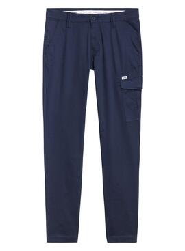 Pantalón Tommy Jeans Scanton Marino Para Hombre