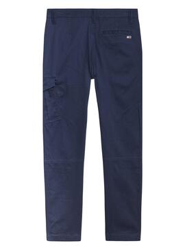 Pantalón Tommy Jeans Scanton Marino Para Hombre