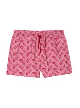 Bañador Lacoste Vintage Rosa para Hombre