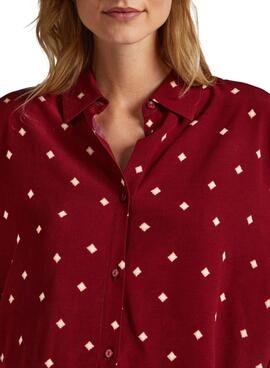 Camisa Pepe Jeans Gabesa  granate para mujer 