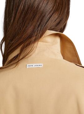 Gabardina Pepe Jeans Marla Beige para Mujer