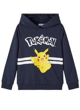 Sudadera Name It Pokemon Boxy Marino para Niño