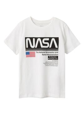 Camiseta Name It Jacues Nasa Blanco para Niño