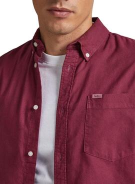 Camisa Pepe Jeans Fabio Rojo para Hombre