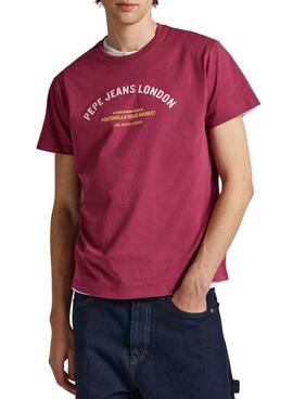 Camiseta Pepe Jeans Waddon Rojo para Hombre