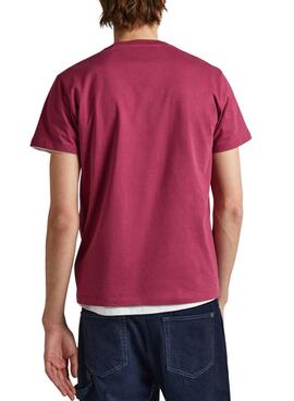 Camiseta Pepe Jeans Waddon Rojo para Hombre