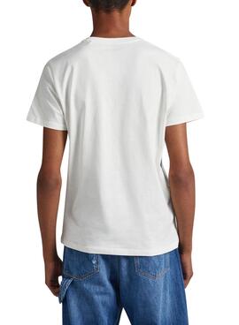 Camiseta Pepe Jeans Waddon Blanco para Hombre