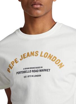 Camiseta Pepe Jeans Waddon Blanco para Hombre