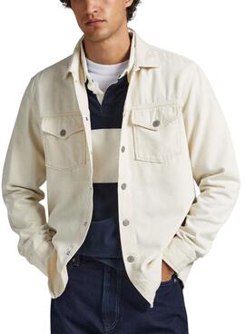 Sobrecamisa Pepe Jeans Dave Natural Beige Hombre