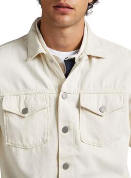 Sobrecamisa Pepe Jeans Dave Natural Beige Hombre