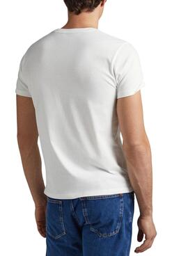 Camiseta Pepe Jeans Wolf Blanco para Hombre