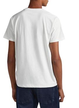 Camiseta Pepe Jeans Melbourne Blanco para Hombre