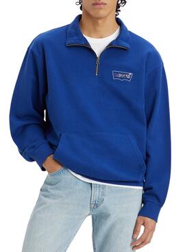 Sudadera Levis Relaxed Graphic Azul para Hombre
