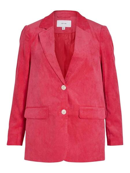 Blazer rosa Vila: elegancia casual para mujer