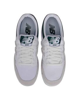 Zapatillas New Balance 480 Blanco y Verde