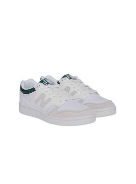 Zapatillas New Balance 480 Blanco y Verde
