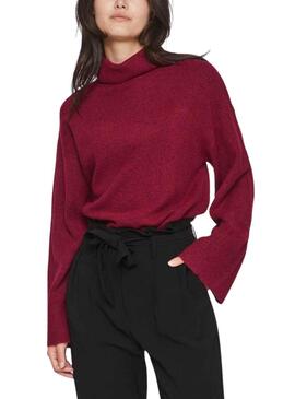 Jersey Vila Vivimalina Rollneck Granate para Mujer