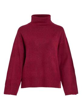 Jersey Vila Vivimalina Rollneck Granate para Mujer