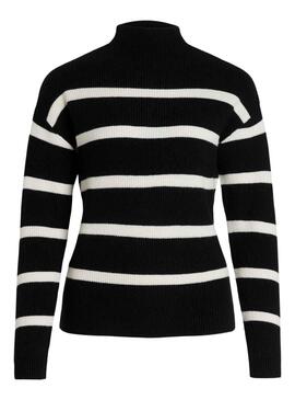 Jersey Vila Viril MockNeck Negro para Mujer