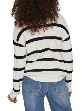 Jersey Vila Viril MockNeck Blanco para Mujer