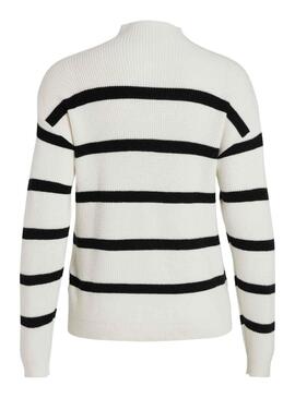 Jersey Vila Viril MockNeck Blanco para Mujer