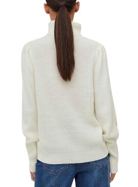 Jersey Vila Vilou Vilou New Rollneck Blanco Mujer