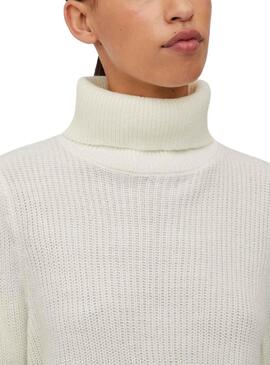 Jersey Vila Vilou Vilou New Rollneck Blanco Mujer