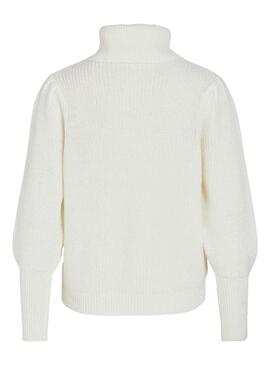 Jersey Vila Vilou Vilou New Rollneck Blanco Mujer