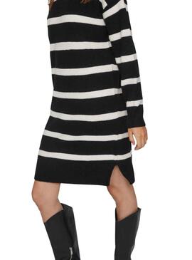 Vestido Vila Viril MockNeck Negro para Mujer