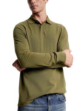 Polo Tommy Hilfiger 1985 Regular Verde para Hombre