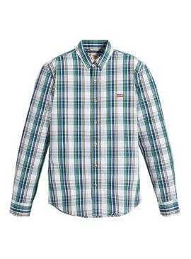 Camisa Levis Battery Cuadros Verde para Hombre