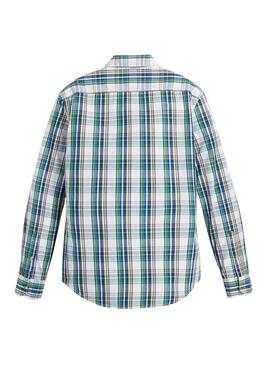 Camisa Levis Battery Cuadros Verde para Hombre