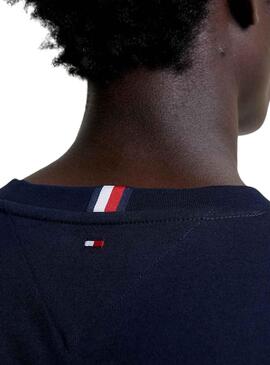 Camiseta Tommy Hilfiger Tipped Marino para Hombre