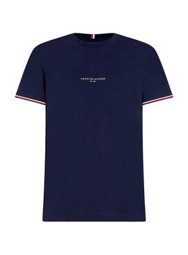 Camiseta Tommy Hilfiger Tipped Marino para Hombre