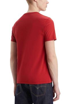 Camiseta Levis Original Rojo para Hombre