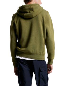 Sudadera Tommy Hilfiger Logo Hoody Verde Hombre