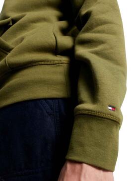 Sudadera Tommy Hilfiger Logo Hoody Verde Hombre