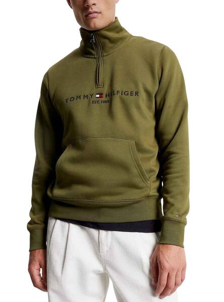 Sudadera Tommy Hilfiger Logo Hoody Marrón Hombre