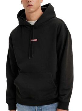 Sudadera Levis Relaxed Baby Negro para Hombre