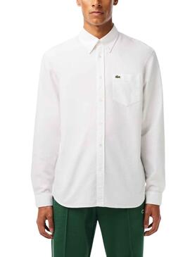 Camisa Lacoste Casual Blanca para Hombre