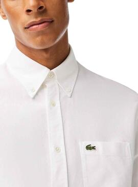 Camisa Lacoste Casual Blanca para Hombre