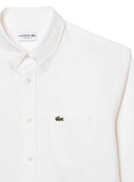 Camisa Lacoste Casual Blanca para Hombre