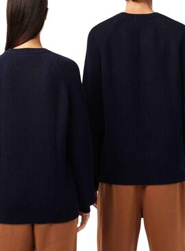 Jersey Lacoste Réptil Azul Marino Hombre Mujer