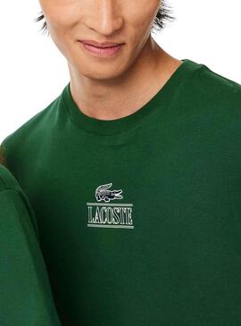 Camiseta Lacoste Efecto 3D Verde para Hombre Mujer