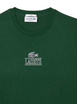 Camiseta Lacoste Efecto 3D Verde para Hombre Mujer