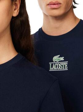 Camiseta Lacoste Efecto 3D Marino Hombre Mujer