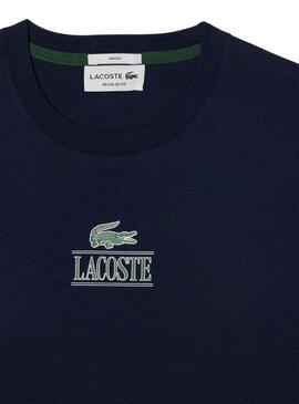 Camiseta Lacoste Efecto 3D Marino Hombre Mujer