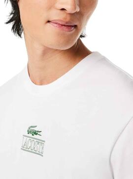Camiseta Lacoste Efecto 3D Blanco Hombre Mujer